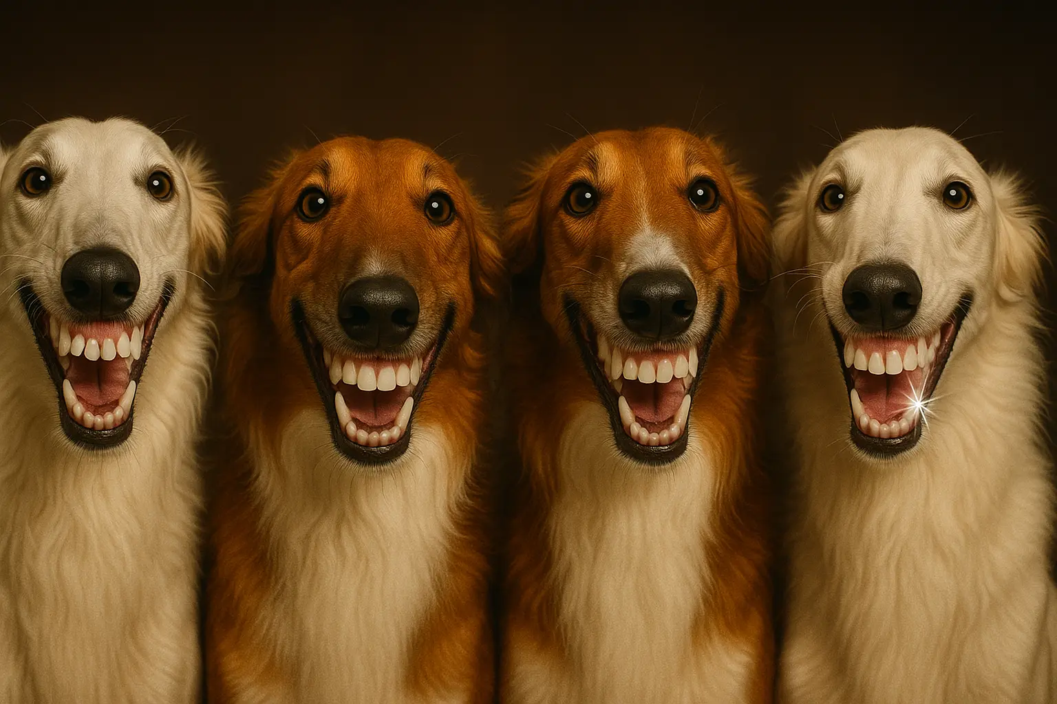 Strahlendes Lächeln auf vier Pfoten